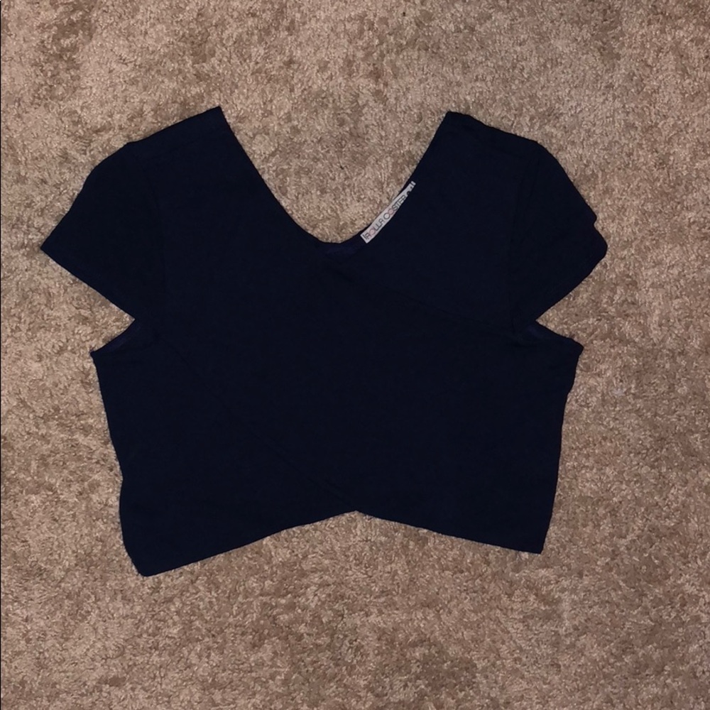 Dark blue crop